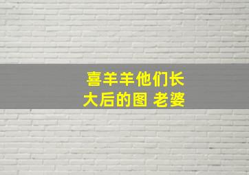 喜羊羊他们长大后的图 老婆